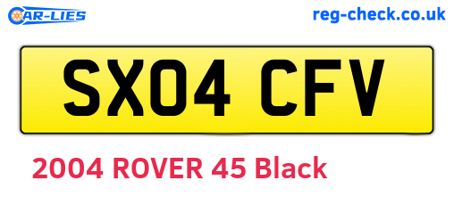 SX04CFV are the vehicle registration plates.