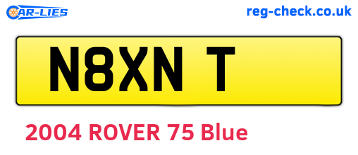N8XNT are the vehicle registration plates.