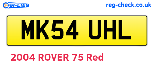 MK54UHL are the vehicle registration plates.