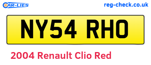 Red 2004 Renault Clio (NY54RHO)