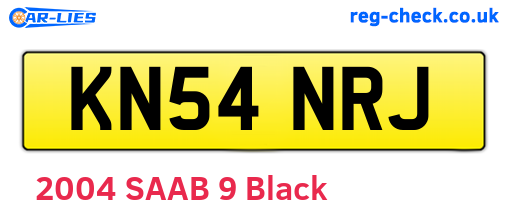 KN54NRJ are the vehicle registration plates.