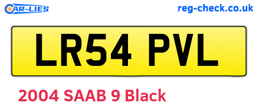 LR54PVL are the vehicle registration plates.