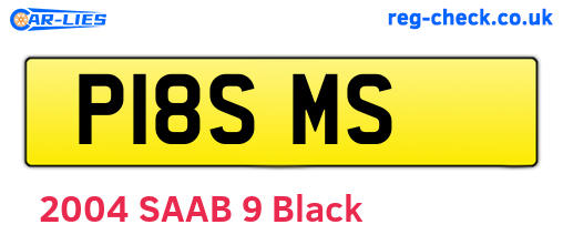 P18SMS are the vehicle registration plates.