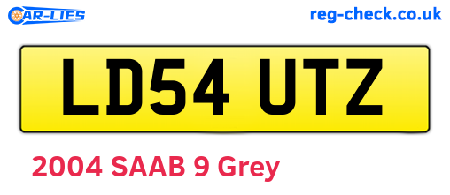 LD54UTZ are the vehicle registration plates.