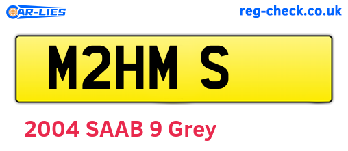 M2HMS are the vehicle registration plates.