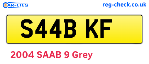 S44BKF are the vehicle registration plates.