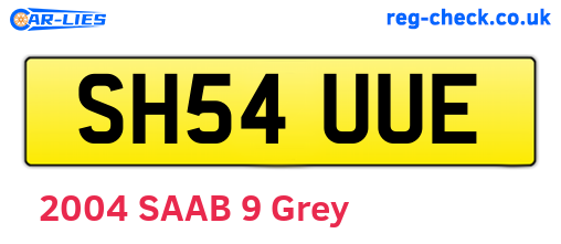 SH54UUE are the vehicle registration plates.