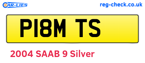 P18MTS are the vehicle registration plates.