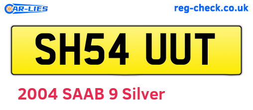 SH54UUT are the vehicle registration plates.