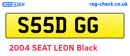 S55DGG are the vehicle registration plates.