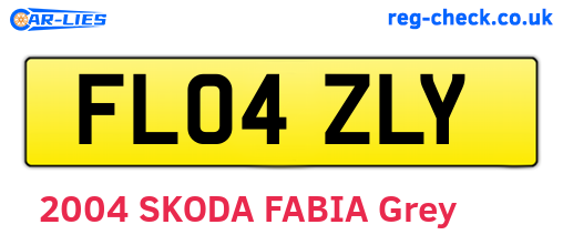 FL04ZLY are the vehicle registration plates.