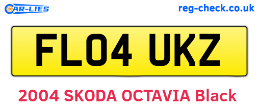 FL04UKZ are the vehicle registration plates.