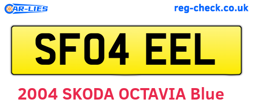 SF04EEL are the vehicle registration plates.