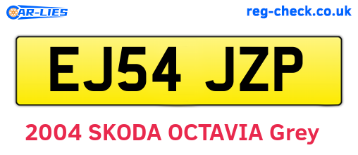 EJ54JZP are the vehicle registration plates.