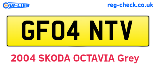 GF04NTV are the vehicle registration plates.