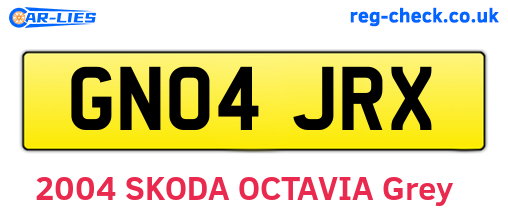 GN04JRX are the vehicle registration plates.