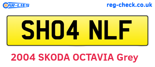 SH04NLF are the vehicle registration plates.