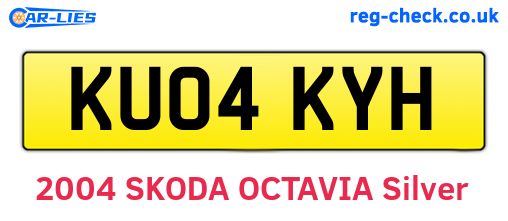 KU04KYH are the vehicle registration plates.