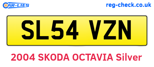 SL54VZN are the vehicle registration plates.
