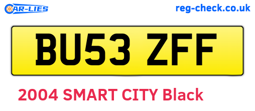 BU53ZFF are the vehicle registration plates.