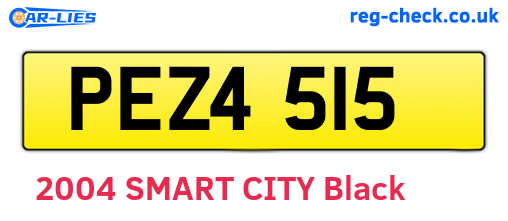 PEZ4515 are the vehicle registration plates.