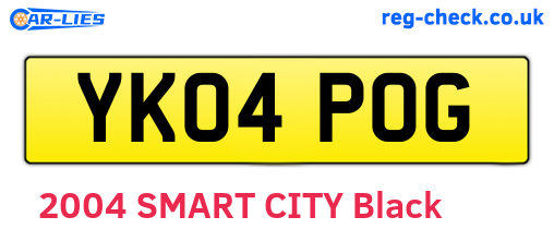 YK04POG are the vehicle registration plates.