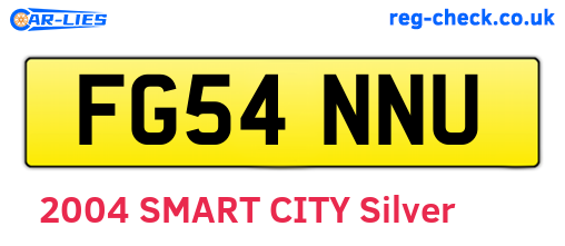 FG54NNU are the vehicle registration plates.