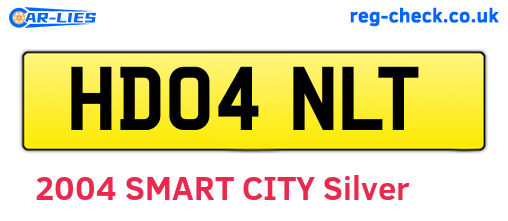 HD04NLT are the vehicle registration plates.