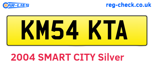 KM54KTA are the vehicle registration plates.