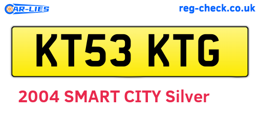 KT53KTG are the vehicle registration plates.
