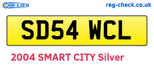 SD54WCL are the vehicle registration plates.
