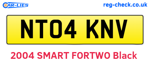NT04KNV are the vehicle registration plates.