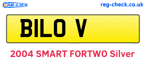 B1LOV are the vehicle registration plates.