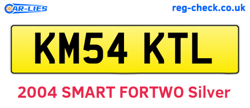 KM54KTL are the vehicle registration plates.