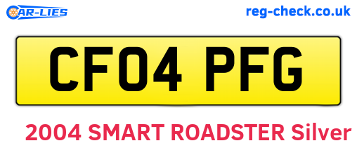 CF04PFG are the vehicle registration plates.