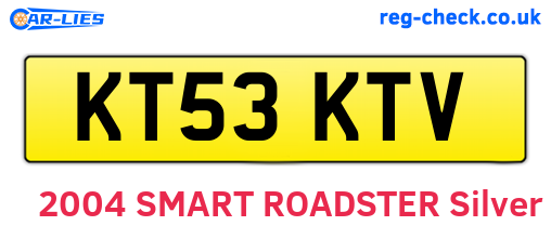 KT53KTV are the vehicle registration plates.