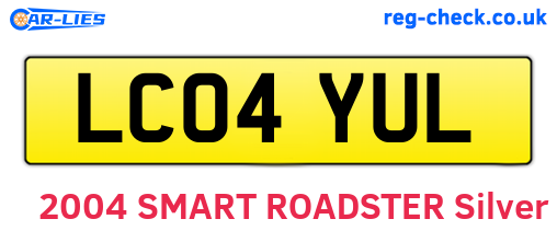 LC04YUL are the vehicle registration plates.