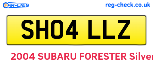 SH04LLZ are the vehicle registration plates.