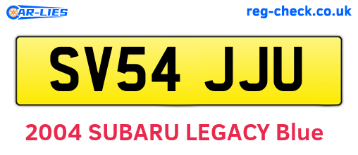 SV54JJU are the vehicle registration plates.