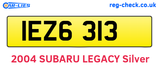 IEZ6313 are the vehicle registration plates.