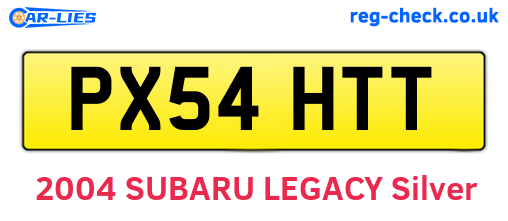 PX54HTT are the vehicle registration plates.