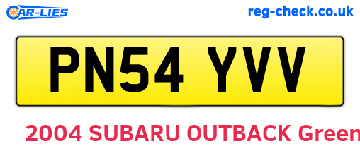 PN54YVV are the vehicle registration plates.
