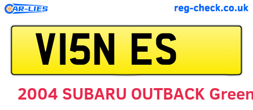 V15NES are the vehicle registration plates.
