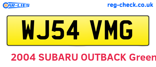 WJ54VMG are the vehicle registration plates.