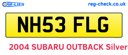 NH53FLG are the vehicle registration plates.