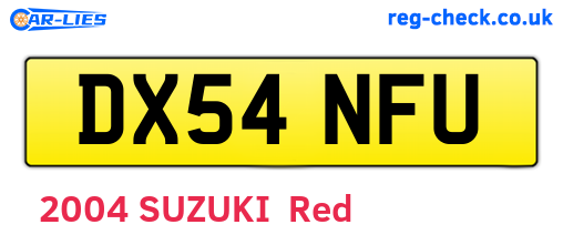 DX54NFU are the vehicle registration plates.