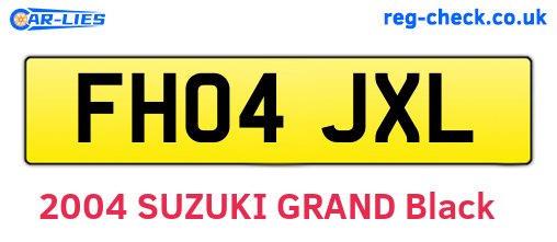 FH04JXL are the vehicle registration plates.