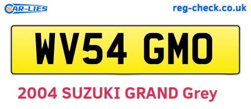 WV54GMO are the vehicle registration plates.