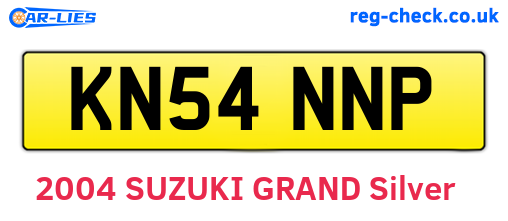 KN54NNP are the vehicle registration plates.