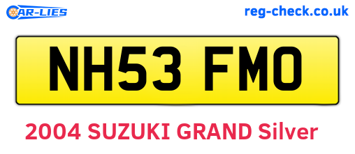 NH53FMO are the vehicle registration plates.